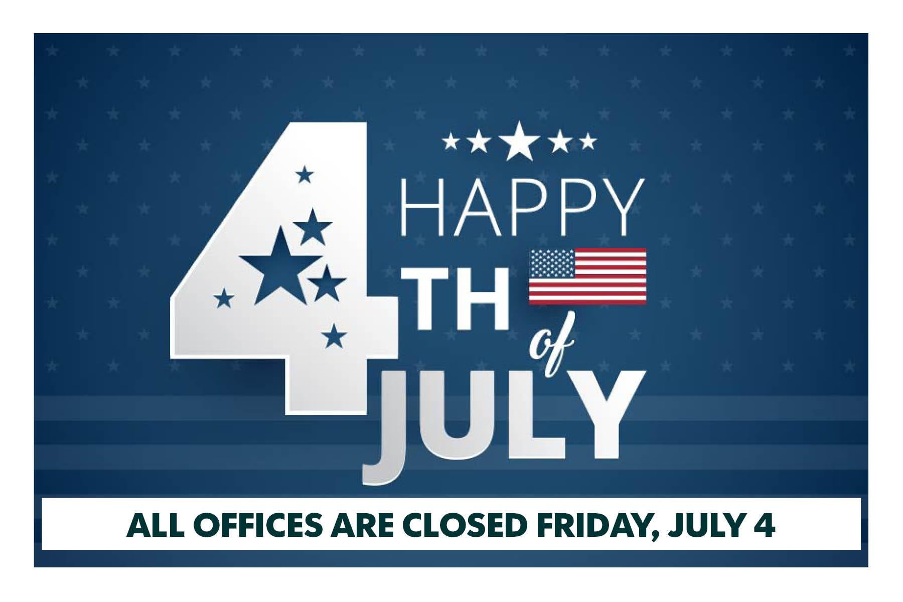 Closed July 4